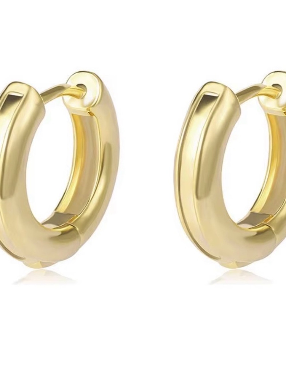 Gold Huggie Hoop Earrings - Women Jewelry